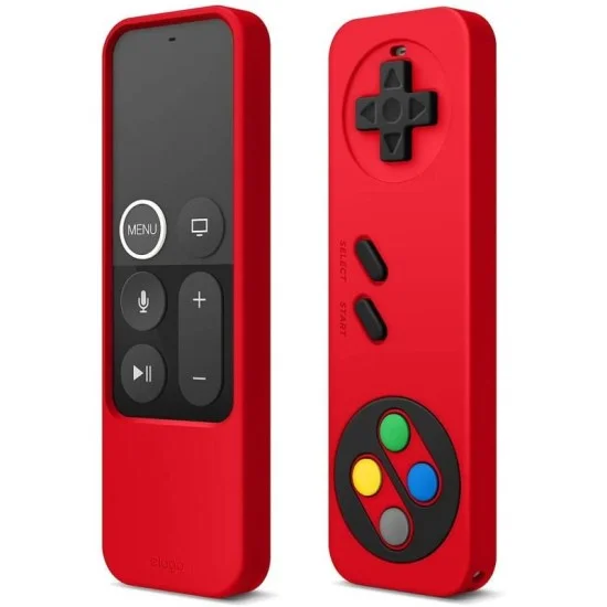 Elago R4 Retro Case For Apple Tv Siri Remote (Lanyard Included)(Red)